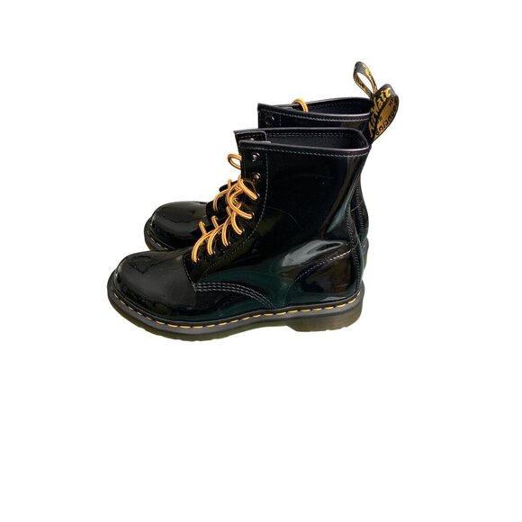 Dr Martens Boots NEW The Original. Black Patent with Bouncing Soles - Picture 3 of 10